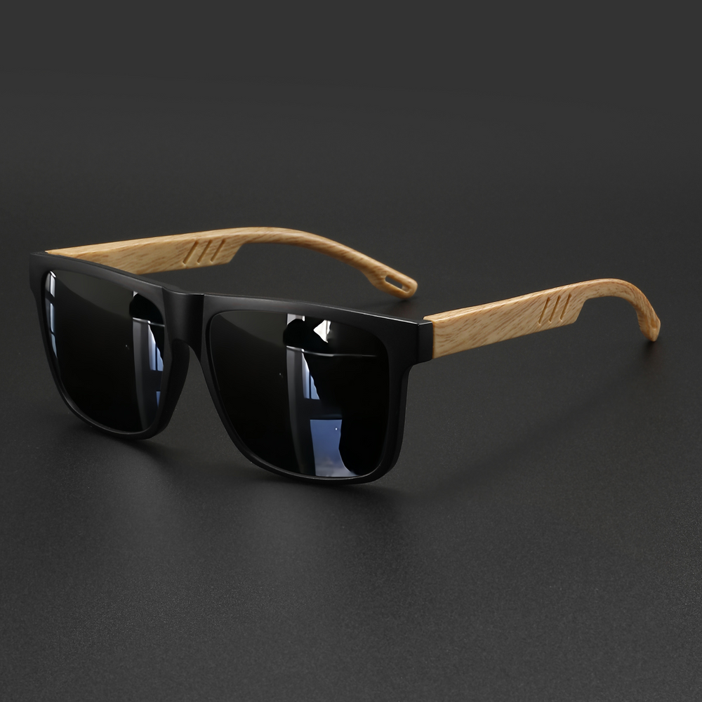 Square Wood Grain Sunglasses — Everyday Upgrade — Everyday Upgrade