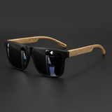 Square Wood Grain Sunglasses — Everyday Upgrade — Everyday Upgrade